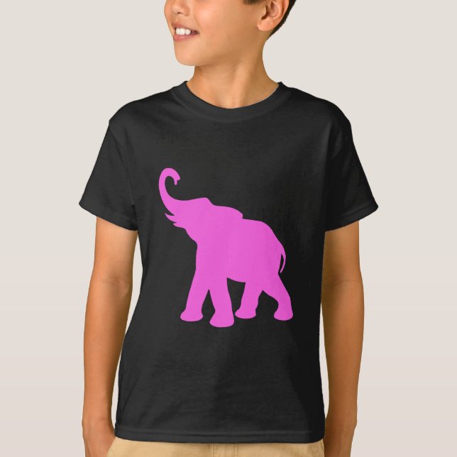 T-shirt Éléphant rose (Devant)