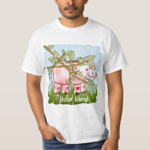 T-shirt Éléphant Rose Caché
