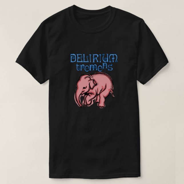 T-shirt Eléphant rose Delirium POP (Design devant)
