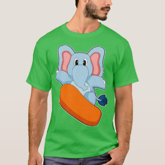 T-shirt Elephant Snowboard Sports d'hiver 2