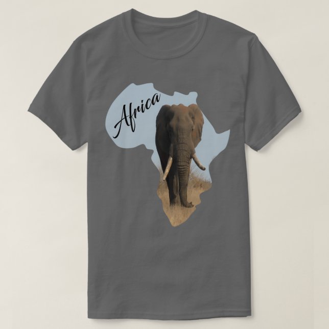T-shirt Eléphant taureau africain (Design devant)