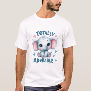 T-shirt Éléphant Totalement Adorable – Animal Mignon Kawai