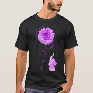 T-shirt Elephant Tournesol Foi Espoir Combattre Amour Épil