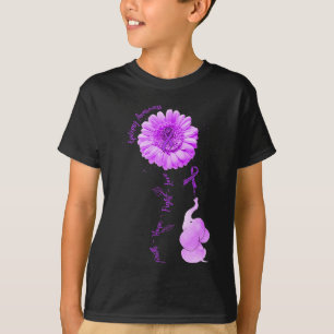 T-shirt Elephant Tournesol Foi Espoir Combattre Amour Épil