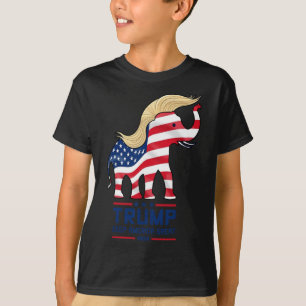 T-shirt Éléphant Trump Républicain Garder l'Amérique Grand