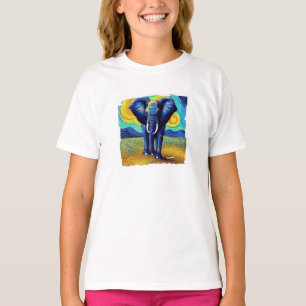 T-Shirt Éléphant Van Gogh