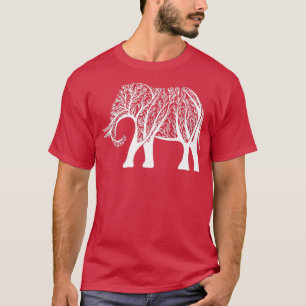 T-shirt Elephant With Tree Elephant Lover Zookeeper Poison