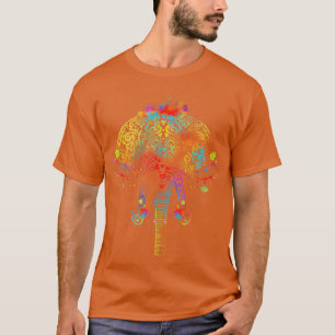 T-shirt Eléphant Yoga coloré