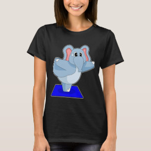 T-shirt Eléphant Yoga Fitness Gymnastique