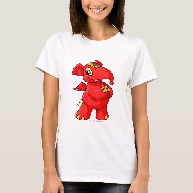 T-shirt Elephante rouge joyeux (Devant)