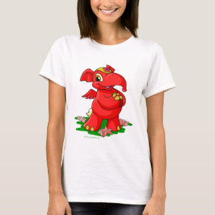 T-shirt Elephante rouge joyeux dans Shenkuu
