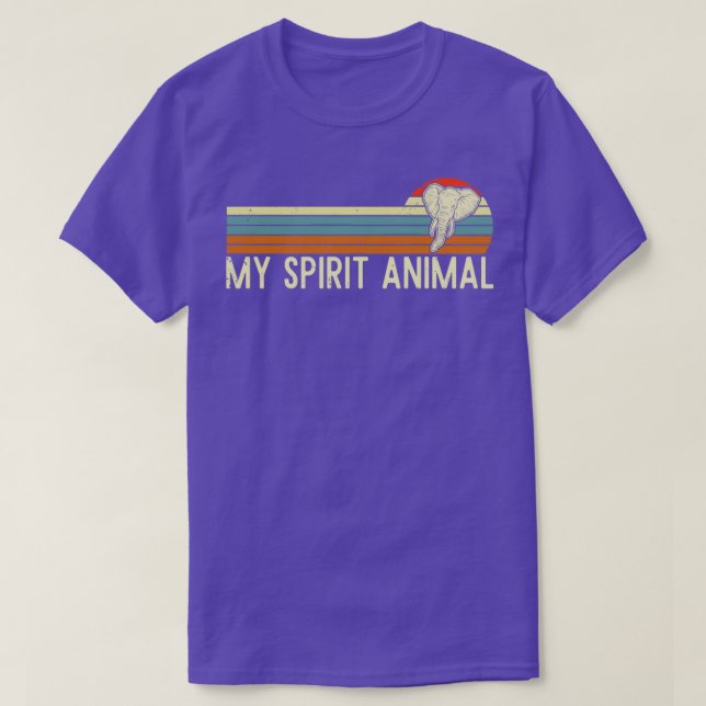 T-shirt éléphants afrique safari disant avec des animaux (Design devant)