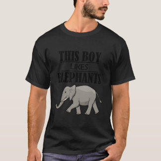 T-shirt Éléphants Animaux Sauvages de la Nature qui Parlen