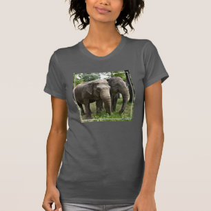 T-shirt Éléphants asiatiques côte à côte