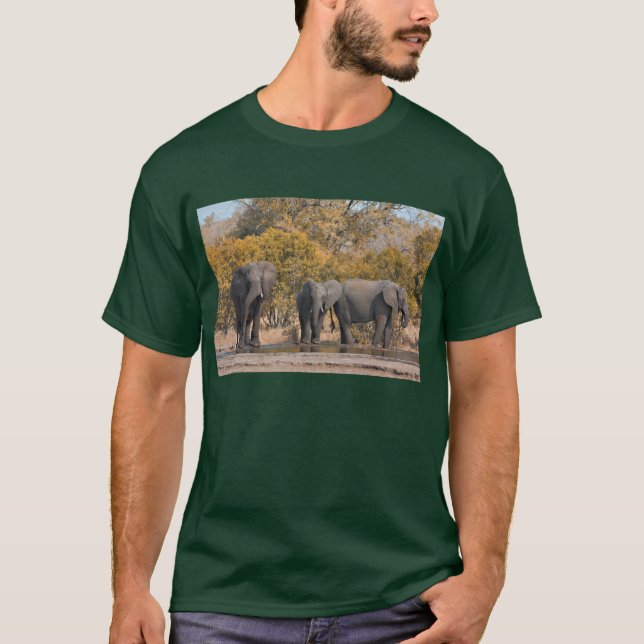 T-shirt Éléphants de Kruger (Devant)