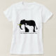 T-shirt Éléphants et ivoire (blancs) (Design devant)