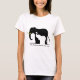 T-shirt Éléphants et ivoire (blancs) (Devant)