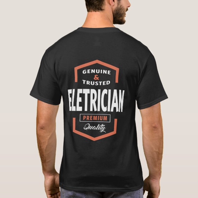 T-shirt Eletricien | Idées cadeaux (Dos)