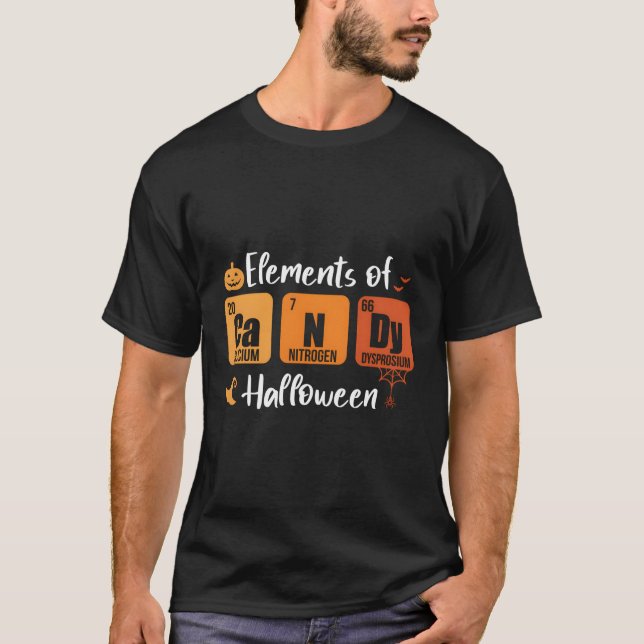 T-shirt Elets De Candy Halloween Sweets Chimiste (Devant)