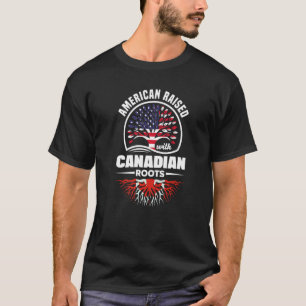 T-shirt Élevage américain avec racines canadiennes Canada