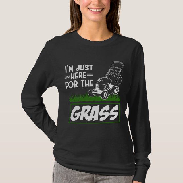 T-shirt Elevage de l'herbe soin de pelouse amusant tondeus (Devant)