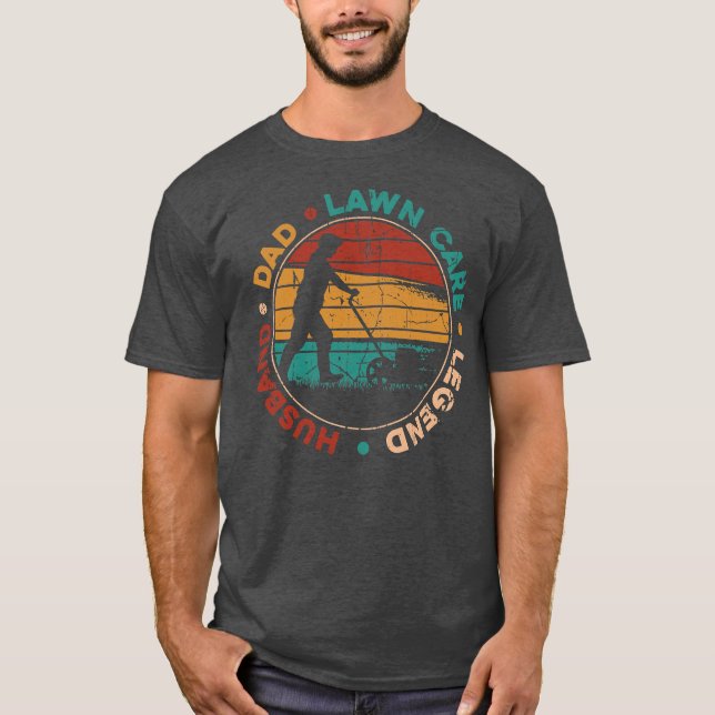 T-shirt Élevage de pelouse tondre tondeur mari père (Devant)