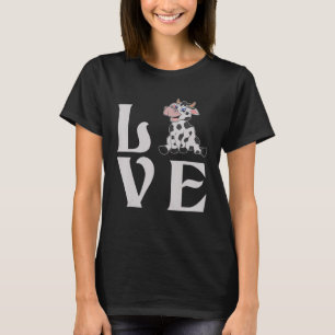 T-shirt Élevage de vaches de ferme mignon amour de vache d