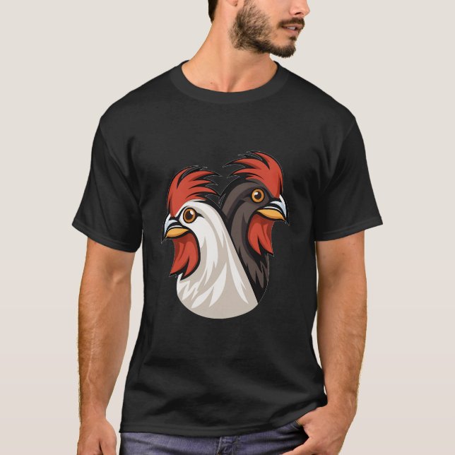 T-shirt Élevage de volaille à la ferme de volaille (Devant)