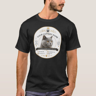 T-shirt Élevage personnalisé de British Shorthair