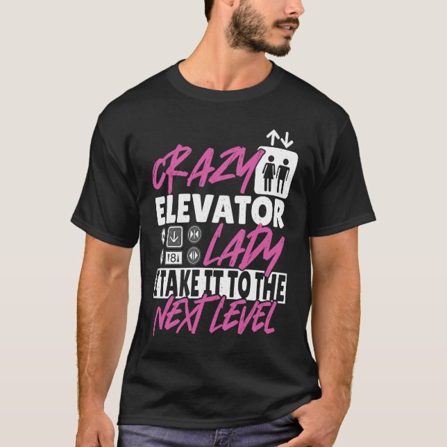 T-shirt Elevator Lady Next Level (Devant)