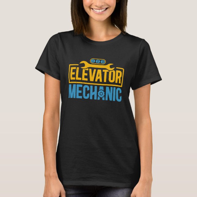 T-shirt Elevator Mechanic Maintenance Work Technician (Devant)