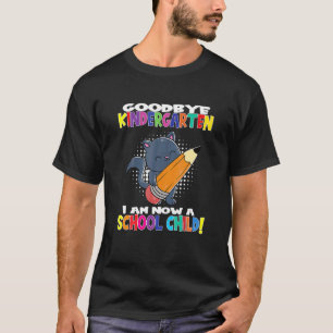 T-shirt élève chat Au revoir maternelle Je suis un écolier