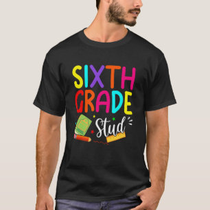 T-shirt Élève de 6e année rentrée scolaire garçon fille