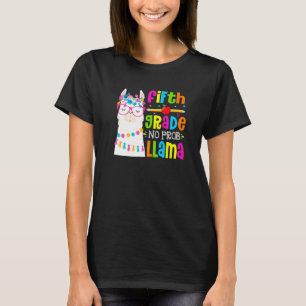 T-shirt Élève lama de cinquième année sans problème, premi