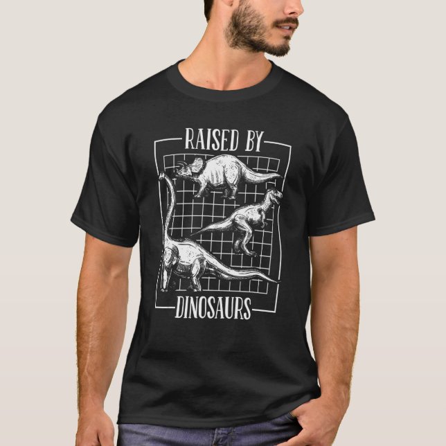 T-shirt Élevé Par Dinosaures Préhistorique Lizard Adulte D (Devant)