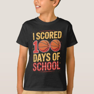 T-shirt Élève Sketll j'ai obtenu 100 jours d'école