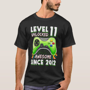 T-shirt Eleven 11yr BDay Boy Gamer 11th 11 Year Old Birth