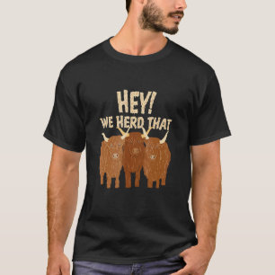 T-shirt Éleveur de bétail de troupeau de bovins Highland é