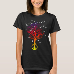T-shirt Éleveur De Pigeon Flock De Pigeon Racing Arbre De