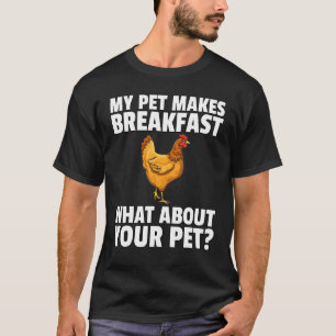 T-shirt Éleveur de poulets Petit déjeuner Poules