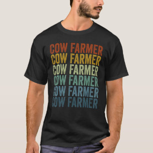 T-shirt Éleveur de vaches Ferme Agriculteur