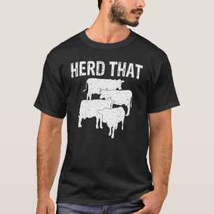 T-shirt Éleveur De Vaches Laitières De Bétail