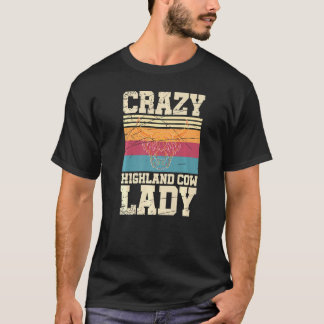 T-shirt Éleveuse d'animaux de ferme écossais vache des Hig