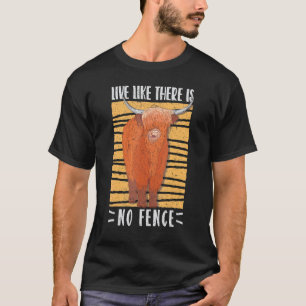 T-shirt Éleveuse de bovins Highland écossais Longhorn viva
