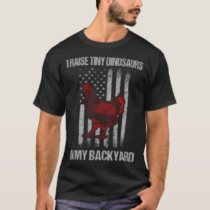 T-shirt Éleveuse de poulets de jardin rétro futuriste