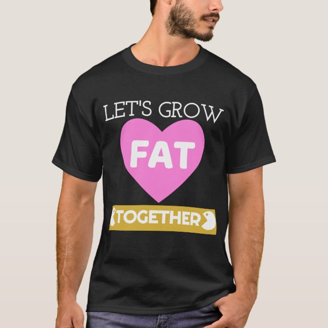 T-shirt Élevons ensemble la chemise du gros couple (Devant)
