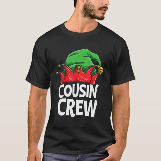 T-shirt Elf Cousin Crew Christmas Squad Family Matching Pa (Devant)