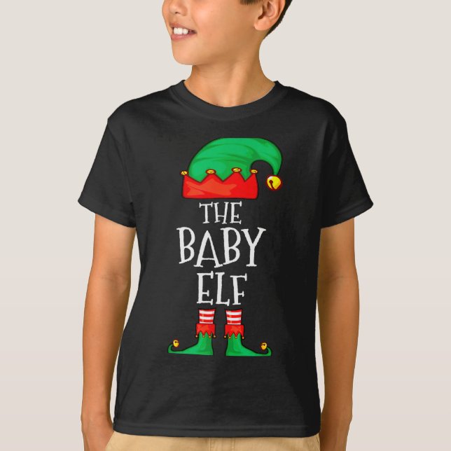 T-shirt Elf Family Christmas Funny The Baby Elf Sweater Bo (Devant)