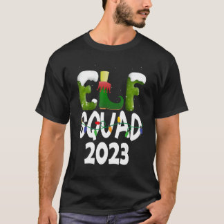 T-shirt Elf Squad Christmas Matching Family Toddler Boy Gi