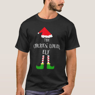 T-shirt Elfe amateur de poulet Noël Pyjama assorti pour la